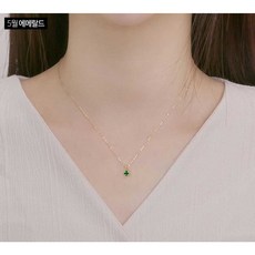 4월탄생석목걸이 3월 탄생석 목걸이 14K 목걸이줄