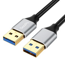 Soopii USB 3.0 A타입 5Gbps A to A 케이블 S49A, 1.5m, 1개