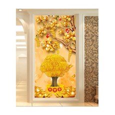 히여 보석 십자수 DIY 패키지 3D, 금전수 jqs-008