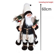 크리스마스 장식 2023 년 스탠딩 산타 새해 가정용 장난감 선물 Navida 60cm, 17.shape 17, 1개