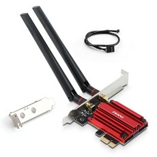PCI-E Wi-Fi 7 게이밍 카드 8800Mbps 칩셋 포함 (BE200NGW) BT5.4 트라이밴드 7th 802.11BE 무선 네트워크 어댑터 데스크탑 PC 윈도우 11/1, 1개