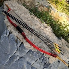 체험용 국궁 활 세트 (활1+frp 화살 6발+ 부직포 표적지 2장+가죽깍지 1개+팔뚝보호대 1개) 105센티 12~15파운드 국궁 양궁 활 국궁게임세트 청소년활세트 학생국궁, 검정색 12파운드