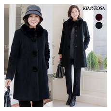 고세알파카밍크코트