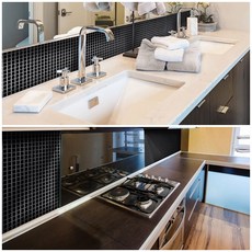 검정바둑판화장실타일시트지