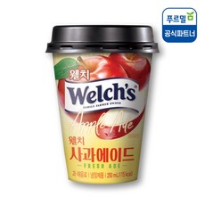 푸르밀 웰치사과에이드 250mLx20컵/100％과즙/사과주스, 20개, 250ml