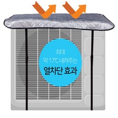 요니렛 에어컨 실외기 절전 난연 열차단 덮개 커버 벽걸이형 스탠드형, 단일 색상