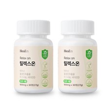 힐린 릴렉스온 스트레스 긴장완화 테아닌 홍경천 마그네슘 영양제, 30정, 2박스
