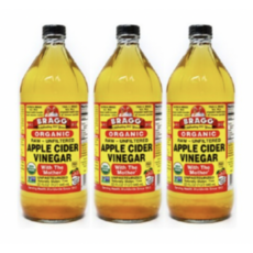 천연 자연 발효 식초 다이어트 브래그 사과초모식초 946ml 3병 유기농 애플사이다비니거, 6세트