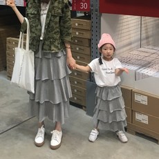 맘커플 4단캉캉스커트