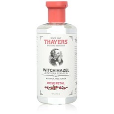 Thayers Alcohol-free Rose Petal Soothing Witch Hazel for Face & Skin with Aloe Vera 12 oz (Pack of