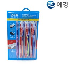 애경 2080 토탈케어 칫솔 4개입 미세모, 8개