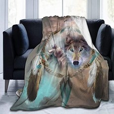 NMT Arrisun Cool Wolf Dream Catc [Cool Wolf Dream Catcher- 60"x50" for Teens] - P082308B1579J56, 기본
