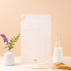 마들린 항균 위생 유아 양면 캠핑 핸드메이드 한지도마 하얀코스모스 대사이즈, 1개