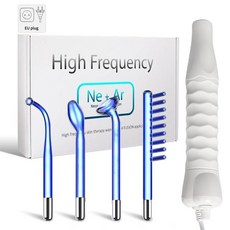  DARSONVAL 장치 고주파 얼굴 기계 융합 네온 아르곤 완드 제거 주름 여드름 얼굴 마사지 Darsonval For Hair, EU 플러그, EU Plug 