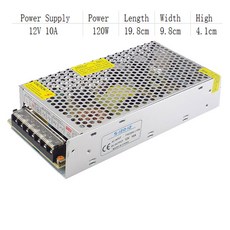 DC 12V 1A 2A 3A 5A 10A 15A 20A 30A AC 110V 220V 전원 공급 장치 변압기 스트립 조명 스위치 어댑터 용 LED 드라이버 스위칭, [01] 12V, [05] 12V 10A 120W, 1개