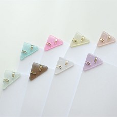 사무실 A4용지 정리필수품 삼각코너 집게 클립 30P 1세트 랜덤색상 발송, 30개입 30개입