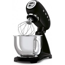 [240볼트] smeg SMF03BLUK 50의 레트로 스타일 스탠드 믹서 블랙, 단일옵션