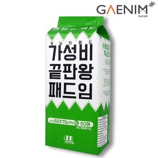 개님의패드 강아지배변패드 대형60x75cm 1팩 50매, 50개 - 1팩배변패드