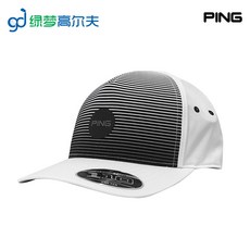 PING GOLF 남성 배기 헌팅캡 스포츠 레저 둘레 조절가능, I20ME91SS 9 -화이트