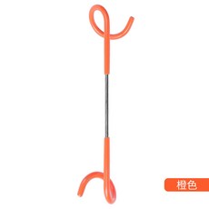 야외 가스 램프 후크 캠핑 다기능 금속 양방향 텐트 램프 돼지 꼬리 후크 S 형 양방향 보관 후크, 주황색, B.주황색, 1개
