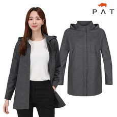  PAT 체크패턴 후드 코트 1H61105 