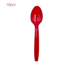더트 바이크 오토바이 식탁보 레이싱 카 테마 파티 일회용 플라스, 4.Spoon 10pcs