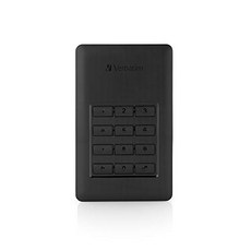 LEELNG Verbatim Store N Go Secure 1TB 휴대용 하드 드라이브 (코드 액세스 53401 포함)-73071, 단일옵션, 2.2TB