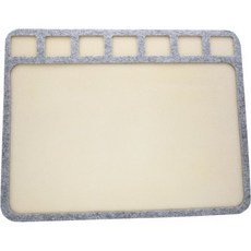 구슬 대장장이 씨앗 보물 매트 - 14인치 x 11인치35.6 27.9cm 부드러운 표면 7칸 돌출된 테두리 프로젝트 만들기 보석 만들기 및 DIY 취미 작업에 적합합니, Gray, 14" X 11"