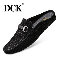 로로퍼스 DCK 모카신 리얼가죽 뮬스니커즈 와이드 블로퍼