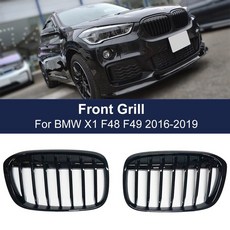 자동차 그릴 bmw x1 f48 f49 2016-2020 자동차 액세서리 교체 레이싱