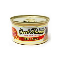 굿프랜드 캣 참치 n 닭고기 캔 85g 고양이 간식, 6개, 100g