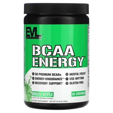 EVLution Nutrition BCAA 에너지 그린 애플 10.2 oz 291 g, 2개, 291g