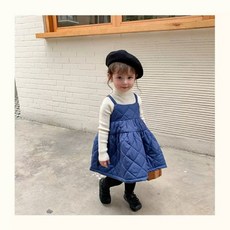 퀼트원피스 아기원피스 가을 겨울 베이비 여아 키즈 따뜻 예쁜 아기옷 복고풍 아동복 아기선물 80호~130호