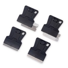 FOSHIO 4/8/20pcs 안전 면도기 스크레이퍼 도구 탄소강 블레이드 스퀴지 나이프 창 색조 스티커 유리 오븐 접착제 리무버 클리너, 4pcs, 1개