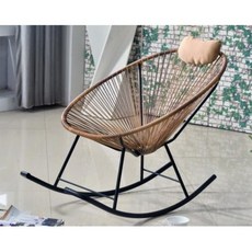 CNTCSM 1인용 흔들의자 스윙체어 3종, 그린주황, 1개