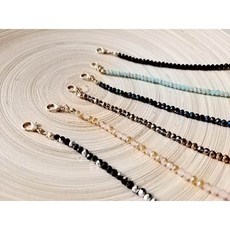 비즈 마스크스트랩 다양한컬러 원석 크리스탈 목걸이 줄 걸이