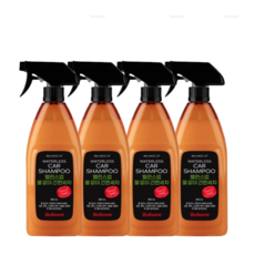 불스원 밸런스 업 물없이간편세차 워터리스 카샴푸 세정 광택 코팅, 600ml, 4개
