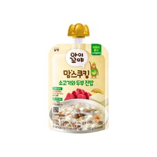 아이꼬야 맘스쿠킹 이유식 100g 12개월부터, 10개, 소고기 + 두부 혼합맛 - 맘스쿠킹