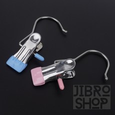 지브로 다용도 걸이형 집게 빨래건조집게, 블랙