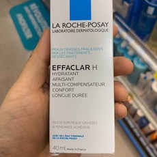 라로슈포제 에빠끌라 H 모이스춰라이저 크림 40ml LRP EFFACLAR HYDRATANT APAISANT 40ML 로션, 1개