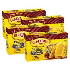 Old El Paso Stand 'N Stuff Shells 올드 엘 파소 스탠드 앤 스터프 쉘 타코 201g 4팩, 단일상품