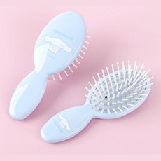 시나모롤 초등학생 여아 미니 쿠션 머리 빗 인생빗 유치원, 1개