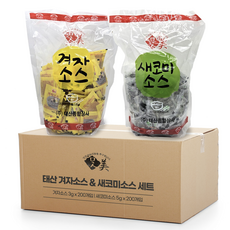 태산 1회용 겨자 (3g X 200개) + 식초 (5g X 200개) 냉면 배달, 1세트, 1.2kg