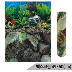 백스크린 양면 49X60cm 수족관배경 어항배경 C221750, 1개