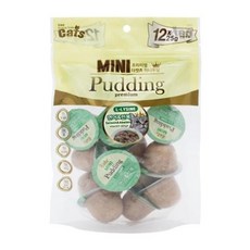 고양이간식 고양이 미니푸딩 연어 전복 25g 12P 냥이 습식 간식, 선택:본상품, 300g, 1개
