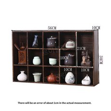 빈티지 그릇장 엔틱 찬장 원목 찻장 옛날 그릇 진열장 레트로 수납장 25종, A. 56x34x10 13칸