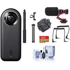 KanDao Qoocam 8K 360 포켓 카메라-H A VideoMini HA-CVMH 온 카메라 마이크 번들 Qoocam 8K 용 확장형, One Color_One Size, 상세 설명 참조0, 상세 설명 참조0