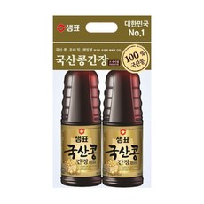 샘표 국산콩 양조간장, 860ml, 2개