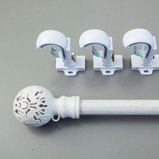 리앤룸 커튼봉 25mm 화이트봉 3m