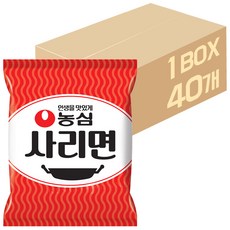 농심 사리면 봉지라면사리, 40개